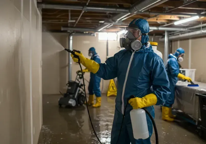 Basement Sanitization and Antimicrobial Treatment process in Greenup, IL